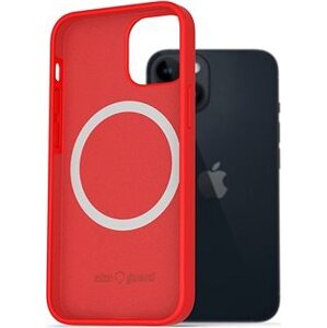 AlzaGuard Silicone Case Compatible with Magsafe na iPhone 14 červený
