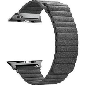 BStrap Leather Loop na Apple Watch 42 mm/44 mm/45 mm, Gray