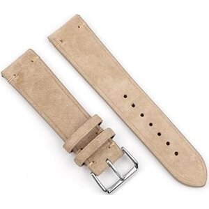 BStrap Suede Leather Universal Quick Release 22 mm, beige