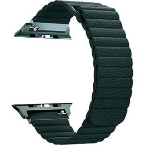 BStrap Leather Loop na Apple Watch 38 mm/40 mm/41 mm, Dark Green