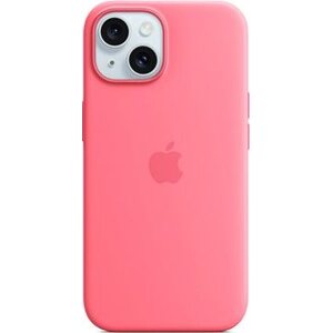 Apple iPhone 15 Silikónový kryt s MagSafe ružový