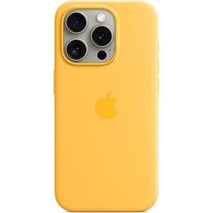 Apple iPhone 15 Pro Silikónový kryt s MagSafe lúčovo žltý