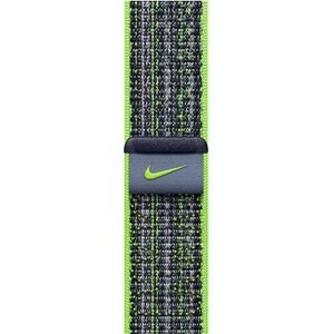 Apple Watch 45 mm jasno zelený/modrý prevliekací športový remienok Nike