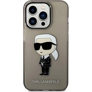 Karl Lagerfeld IML Ikonik NFT Zadný Kryt pre iPhone 14 Pro Black