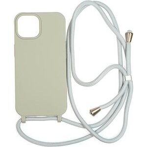 Mobile Origin Lanyard Case Light Grey iPhone 15