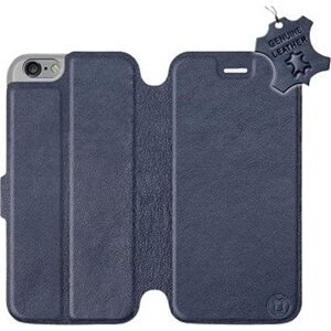 Flip pouzdro na mobil Apple iPhone 6 / iPhone 6s - Modré - kožené - Blue Leather