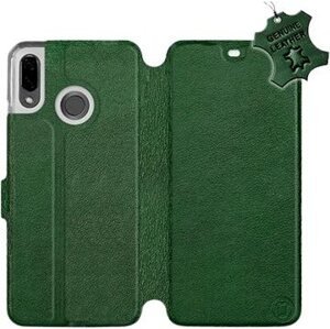 Flip pouzdro na mobil Huawei Nova 3 - Zelené - kožené - Green Leather