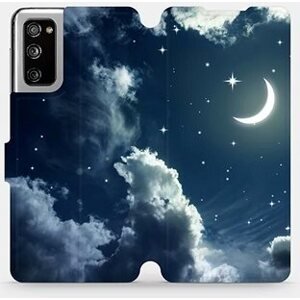 Flipové pouzdro na mobil Samsung Galaxy S20 FE - V145P Noční obloha s měsícem