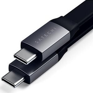Satechi USB-C to USB-C Gen 2 Flat Cable (0,24 m) – Space Grey