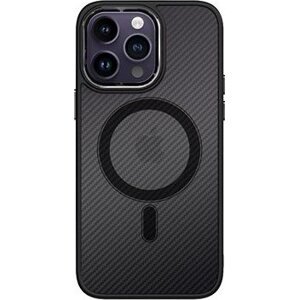 TopQ Kryt Magnetic Carbon iPhone 14 Pro pevný tmavý 87014