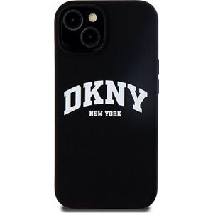 DKNY Liquid Silicone Arch Logo MagSafe Zadný Kryt na iPhone 13 Black