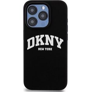 DKNY Liquid Silicone Arch Logo MagSafe Zadný Kryt na iPhone 15 Pro Black