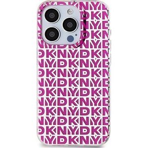 DKNY PC/TPU Repeat Pattern Zadný Kryt na iPhone 15 Pro Pink