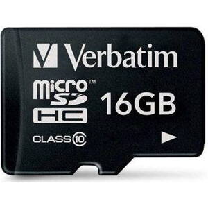 Verbatim MicroSDHC 16 GB Class 10