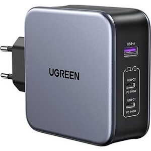 Ugreen USB-A+2× USB-C 140W GaN Tech Fast Charger with C to C Cable 2M EU Black