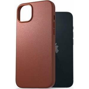 AlzaGuard Genuine Leather Case na iPhone 14 hnedý
