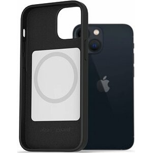 AlzaGuard Magsafe Silicone Case na iPhone 13 Mini čierny