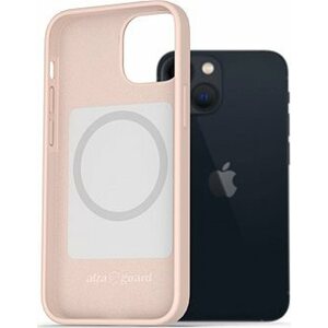 AlzaGuard Magsafe Silicone Case na iPhone 13 Mini ružové
