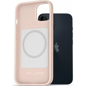 AlzaGuard Magsafe Silicone Case na iPhone 14 ružový