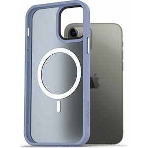 AlzaGuard Matte Case Compatible with MagSafe pre iPhone 12/12 Pro svetlomodrý