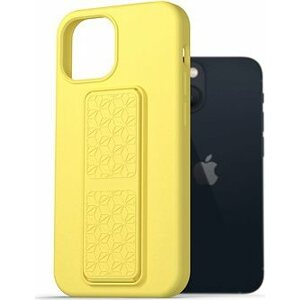 AlzaGuard Liquid Silicone Case with Stand pre iPhone 13 Mini žltý