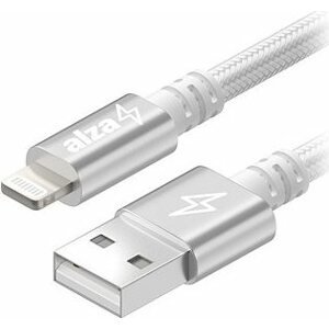 AlzaPower AluCore USB-A to Lightning MFi (C189) 2m strieborný