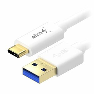 AlzaPower Core USB-C 3.2 Gen 1, 0,5 m biely
