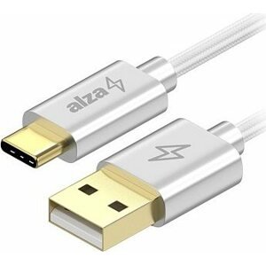 AlzaPower AluCore Charge USB-A to USB-C 2.0 0.5m biely