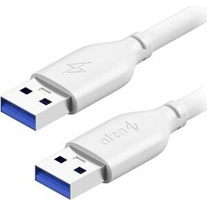 AlzaPower Core USB-A (M) to USB-A (M) 3.0, 3 m biely