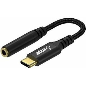 AlzaPower USB-C (M) to 3.5mm Jack (F) 0.1m čierny