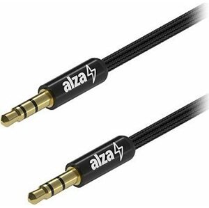 AlzaPower AluCore Audio 3,5 mm Jack (M) to 3,5 mm Jack (M) 1 m čierny