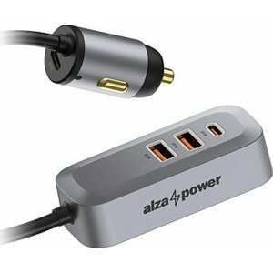 AlzaPower Car Charger X560 Multi Charge sivá
