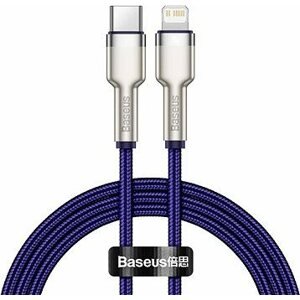 Basesu Cafule Series nabíjací/dátový kábel USB-C na Lightning PD 20 W 2 m, fialový