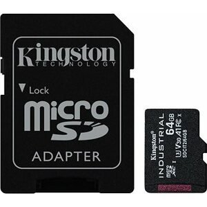 Kingston MicroSDXC 64 GB Industrial + SD adaptér
