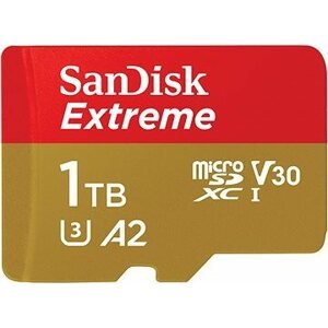 SanDisk microSDXC 1TB Extreme + Rescue PRO Deluxe + SD adaptér