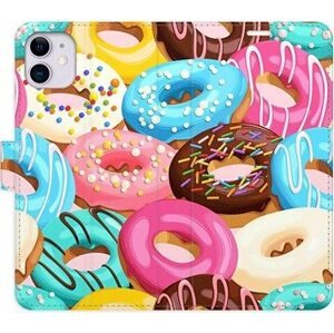 iSaprio flip pouzdro Donuts Pattern 02 pro iPhone 11