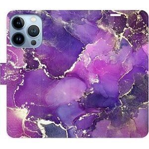 iSaprio flip puzdro Purple Marble pre iPhone 13 Pro
