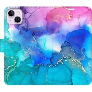 iSaprio flip pouzdro BluePink Paint pro iPhone 14 Plus