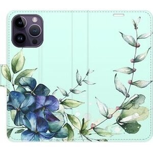 iSaprio flip puzdro Blue Flowers pre iPhone 14 Pro Max