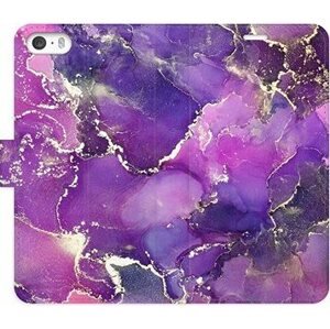 iSaprio flip pouzdro Purple Marble pro iPhone 5/5S/SE