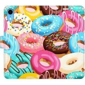 iSaprio flip pouzdro Donuts Pattern 02 pro iPhone XR