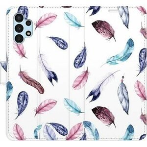 iSaprio flip pouzdro Colorful Feathers pro Samsung Galaxy A13 / A13 5G