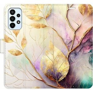 iSaprio flip puzdro Gold Leaves 02 pre Samsung Galaxy A23/A23 5G
