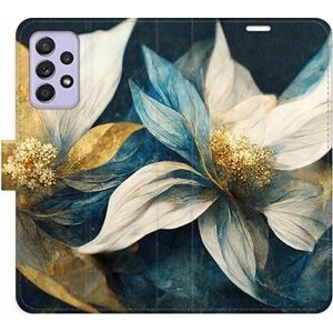 iSaprio flip pouzdro Gold Flowers pro Samsung Galaxy A52 / A52 5G / A52s