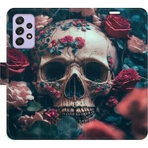 iSaprio flip pouzdro Skull in Roses 02 pro Samsung Galaxy A52 / A52 5G / A52s