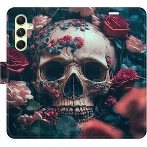 iSaprio flip puzdro Skull in Roses 02 pre Samsung Galaxy A54 5G