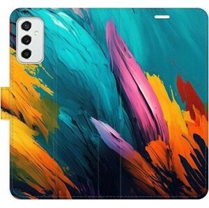 iSaprio flip puzdro Orange Paint 02 pre Samsung Galaxy M52 5G