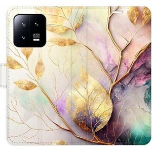 iSaprio flip pouzdro Gold Leaves 02 pro Xiaomi 13