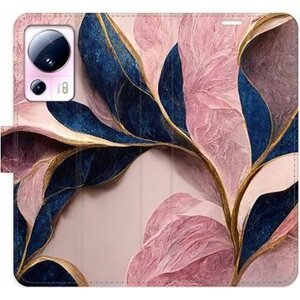 iSaprio flip puzdro Pink Leaves pre Xiaomi 13 Lite