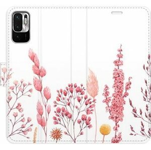 iSaprio flip pouzdro Pink Flowers 03 pro Xiaomi Redmi Note 10 5G